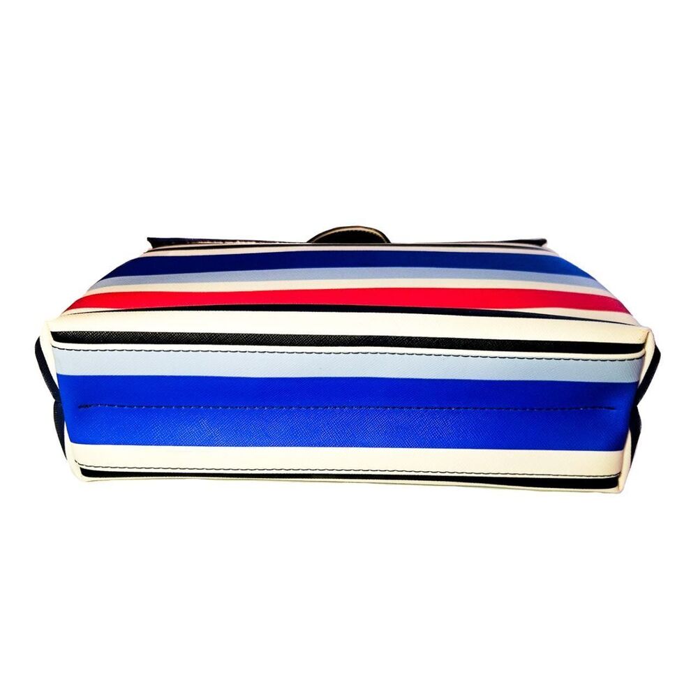 Kate Spade Striped Cosmetic Bag or Travel Toiletry Case - Picture 4 of 8
